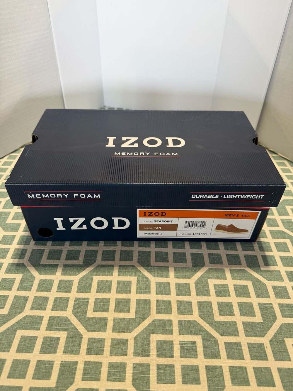 IZOD Men's Seapoint Memory Foam Slip-On Shoes - Tan